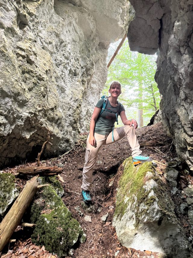Pia Liechti in der Natur unterwegs